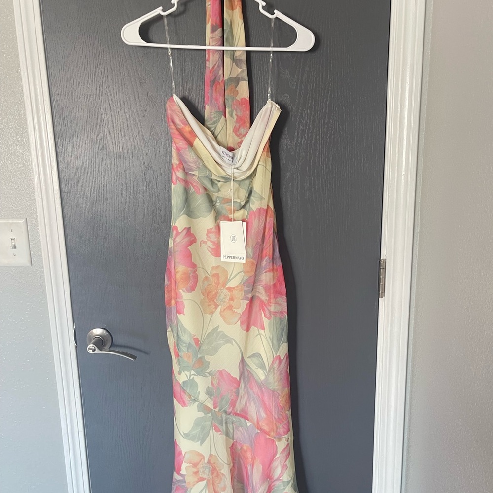 Peppermayo Cream and Pink Floral Dress